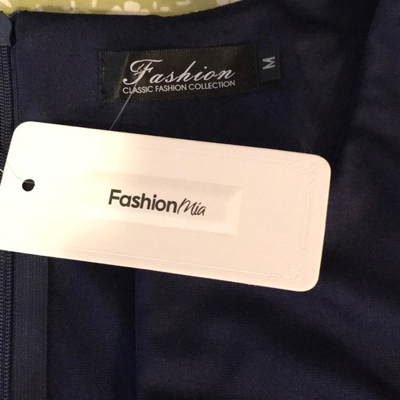 Navy Blue Fashion Mia Dress - Picture 4 of 4